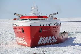 Bigroll in the ice of the Barents Sea