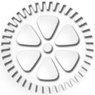 tooth gear sprocket as a symbol