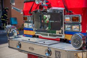 the front of the fire truck