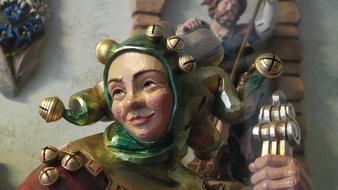 wooden figurine as a traditional craft