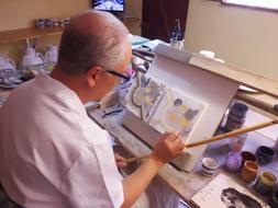Painting Ceramic man