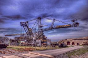 heavy equipment for open pit mining