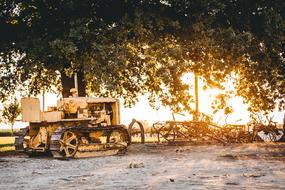 Tractor on Farm Agriculture