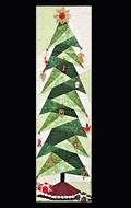 wall hanging christmas tree, fabric, artwork