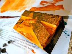 Yellow Print wood