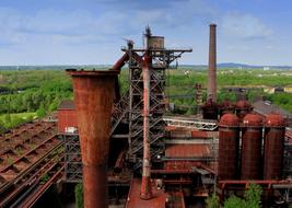 Industry Blast Furnace Ruhr Area