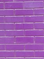 Close-up of the beautiful, purple brick wall of the house