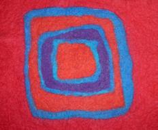colorful Felt Children Work Art