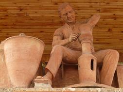 Potter Craft Statue clay