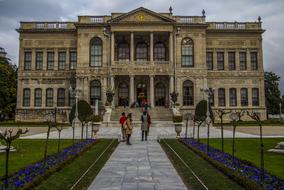Istanbul castle and people
