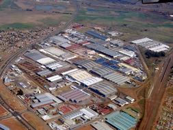 panoramic view of a large industrial plant in South Africa