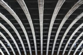 arched bridge structure close-up