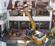 Excavators House Demolition site