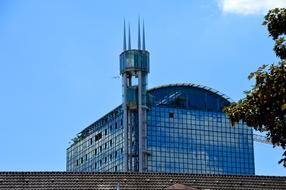 Skyscraper Elevator in City