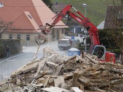 House Demolition Work on site
