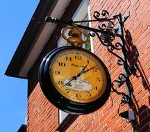 mechanical clock as decoration on the wall