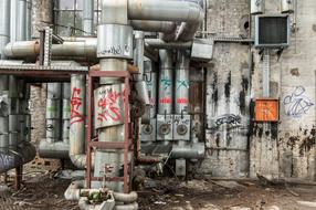 industrial installations of the lost factory