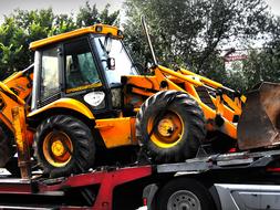 Excavators Shovel Truck on construction site