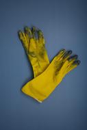 Gloves Work Yellow dirty