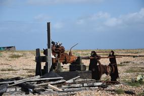 abandoned rusty industrial machine