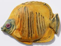 Fish Ceramic Figure on a white background