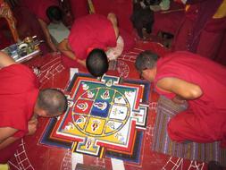 Spituk Monastery Mandala painting