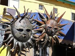 sun as a metal sculptures