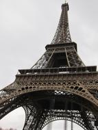metallic Eiffel Tower in Paris France