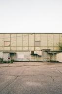 empty area in front of the old building