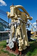 old big engine on exhibition