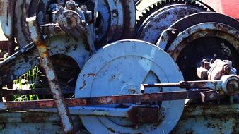 Gears Machine Old close-up