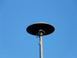 metal pole for announcing alarms