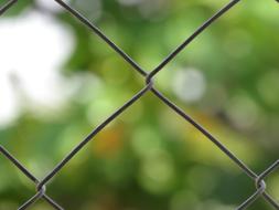 Net Texture Wire close-up on blurred background