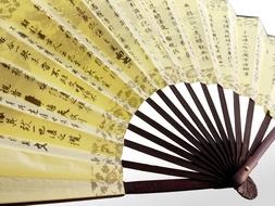 traditional asian fan close up