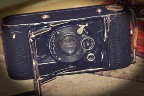 retro camera as antique