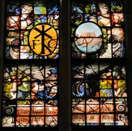 colorful designs on stained glass