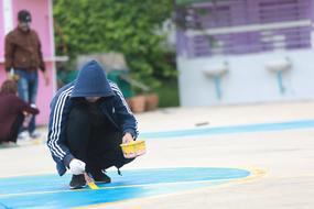 Painting the floor