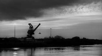 Crane Industry on the Wharf