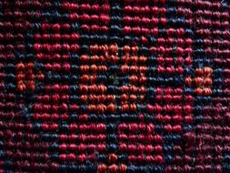 Red Carpet, weaved texture close up