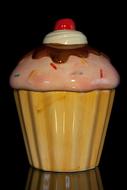 ceramic cupcake on the table