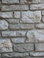 Close-up of the texture of the old, stone brick wall