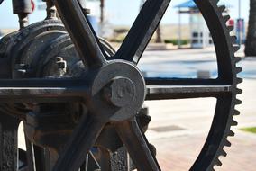 metal wheel close up