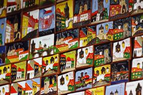 Colorful and beautiful images with architecture of Prague, Czech Republic