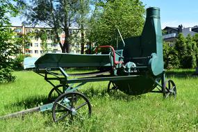 Old Machine Equipment on grass