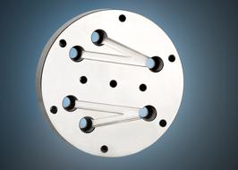 metal structure with holes