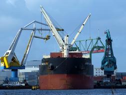 Load Crane Harbour in Amsterdam