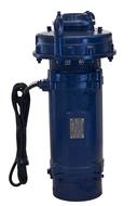 Blue pump machine, at white background