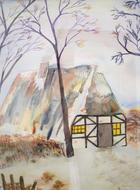 house as an abstract painting
