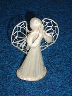 White Angel Straw Decoration