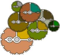 the image of objects of different colors and sizes